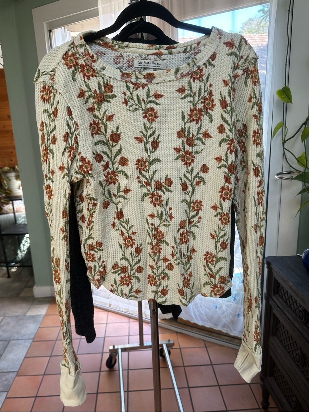 Free People pretty little thermal- sand combo folk vine
